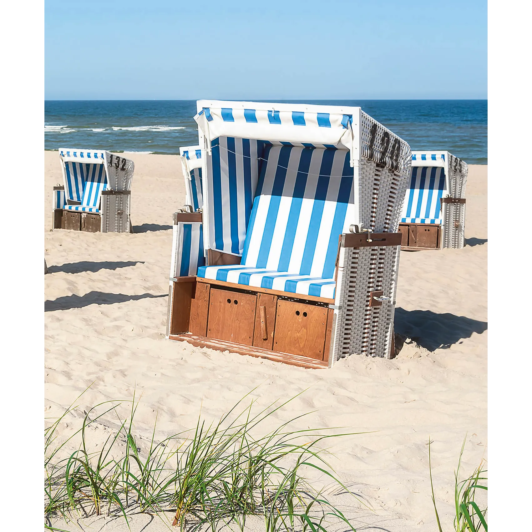 marmony® 500W Naturstein Infrarotheizung "Strandkorb" mit Thermostat MTC-40