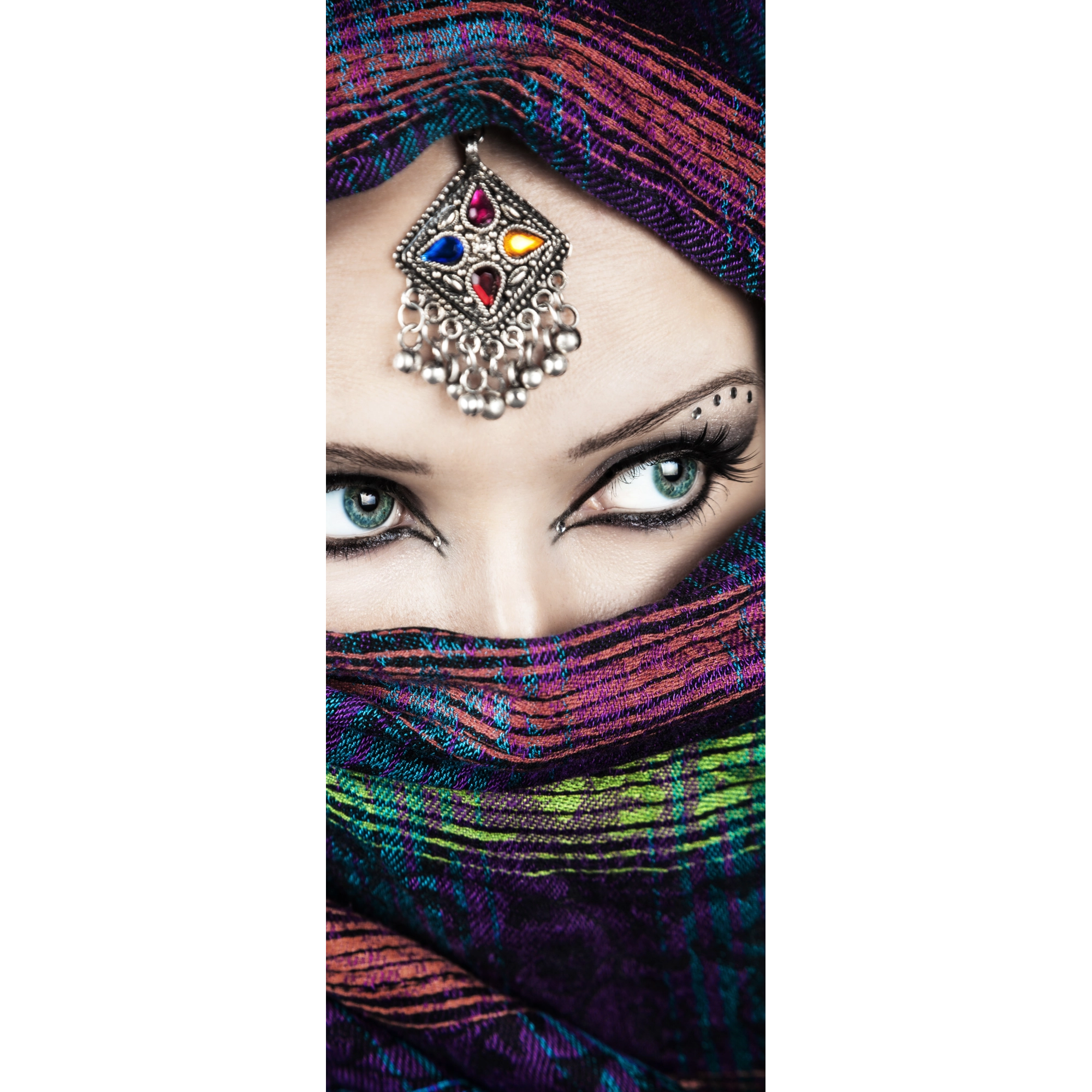 marmony® 800W Naturstein Infrarotheizung Motiv "Arabic Eyes 2" mit Thermostat MTC-40